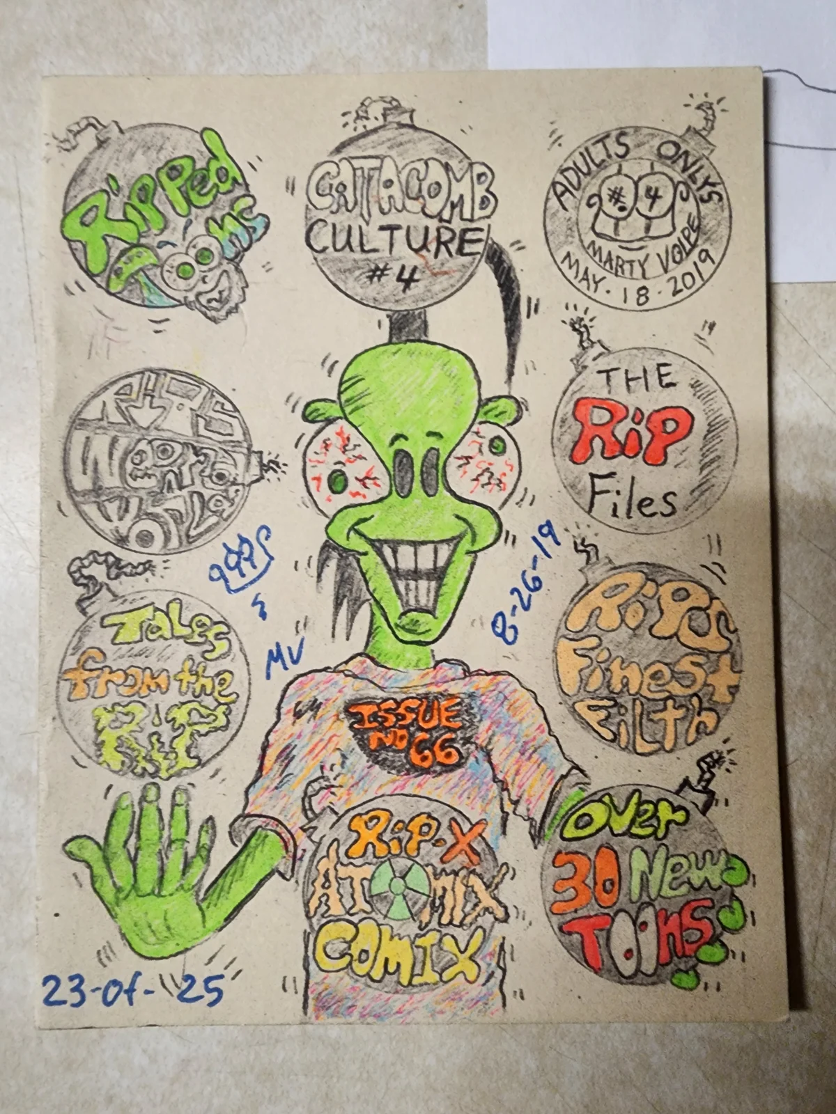 Catacomb Culture #4. Original. Marty Volpe.